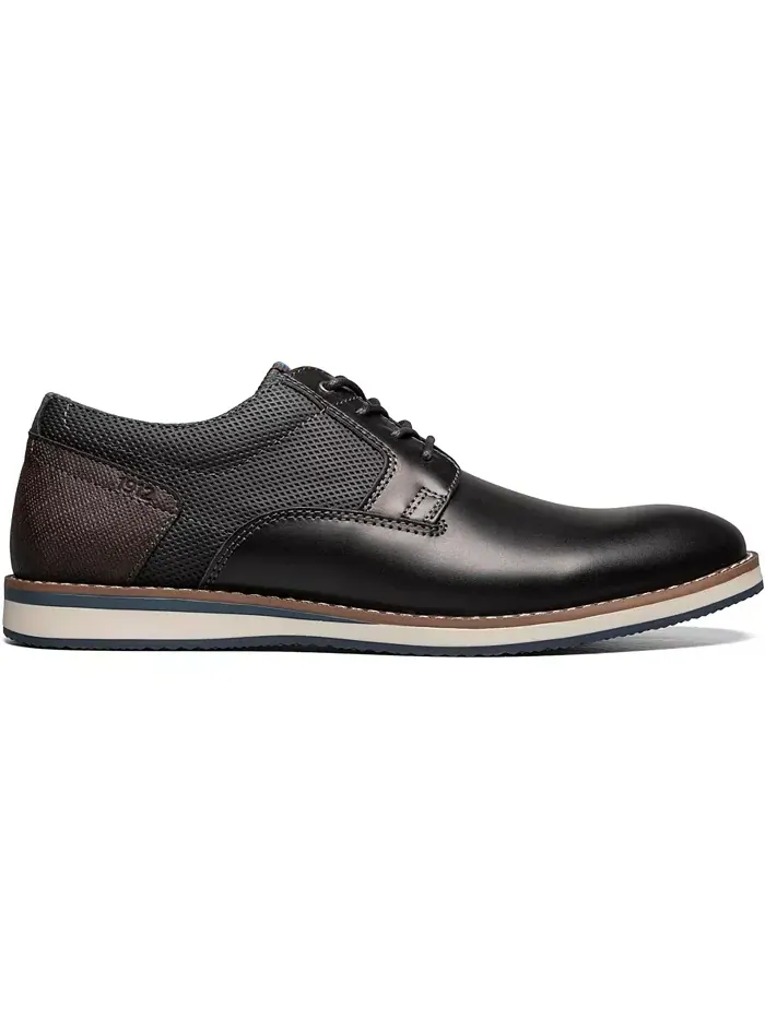 Мужские оксфорды Circuit Plain Toe на шнуровке Nunn Bush — изображение 2 из 7, черный мульти