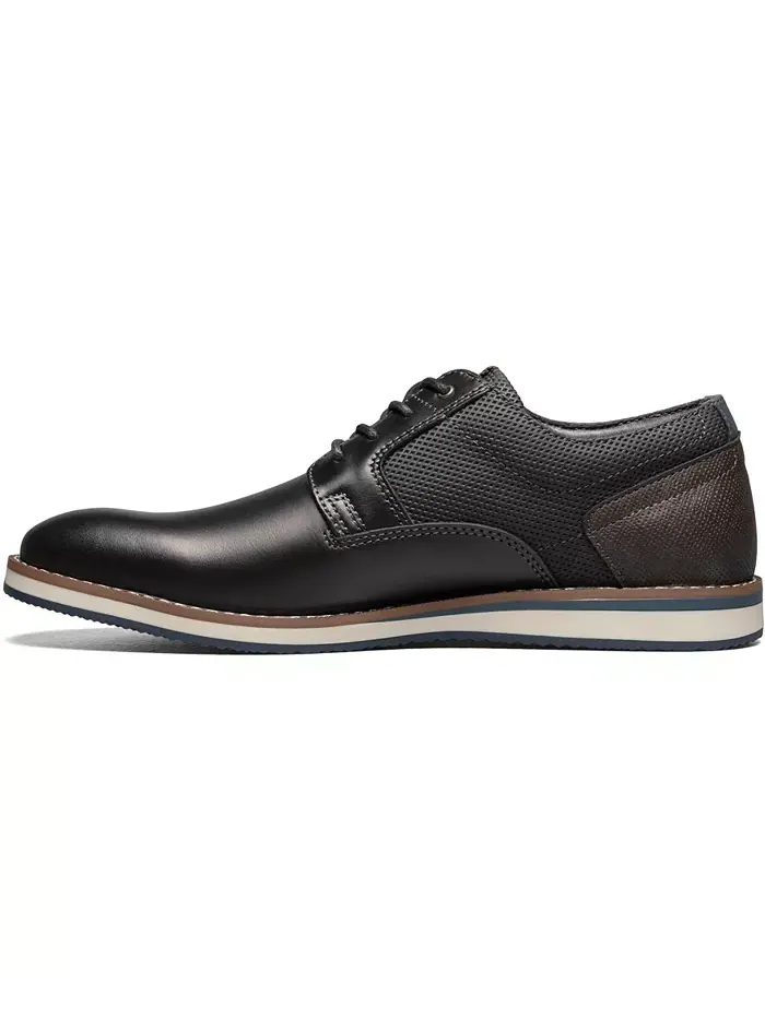 Мужские оксфорды Circuit Plain Toe на шнуровке Nunn Bush — изображение 6 из 7, черный мульти