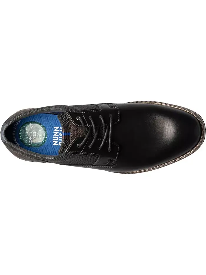 Мужские оксфорды Circuit Plain Toe на шнуровке Nunn Bush — изображение 7 из 7, черный мульти