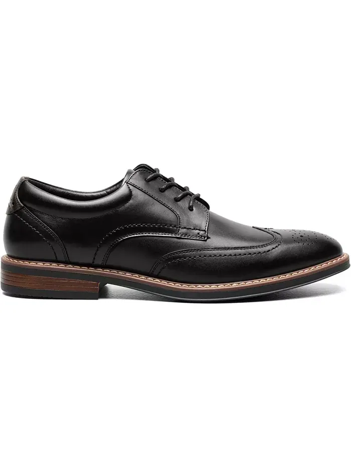 Мужские оксфорды Centro Flex Wingtip Nunn Bush — изображение 2 из 7, черный