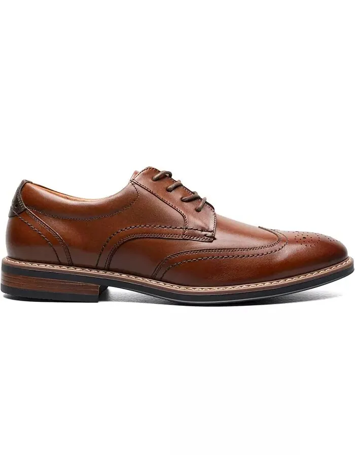 Мужские оксфорды Centro Flex Wingtip Nunn Bush — изображение 2 из 7, коричневый
