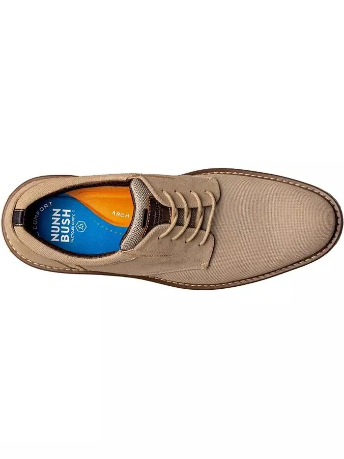 Мужские оксфорды Griff Plain Toe Nunn Bush — изображение 3 из 7, серый