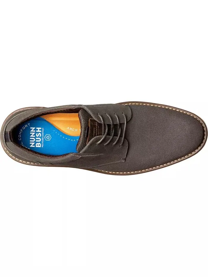 Мужские оксфорды Griff Plain Toe Nunn Bush — изображение 3 из 7, серый