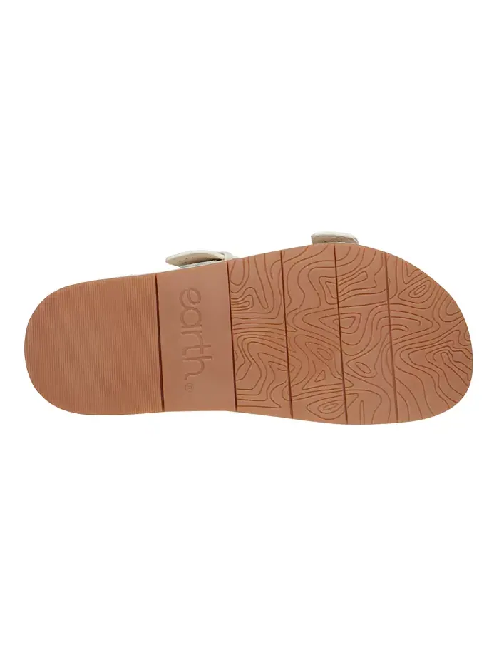 Женские сандалии Francii Double Band Flat Slip-On Earth — изображение 5 из 5, кремовый