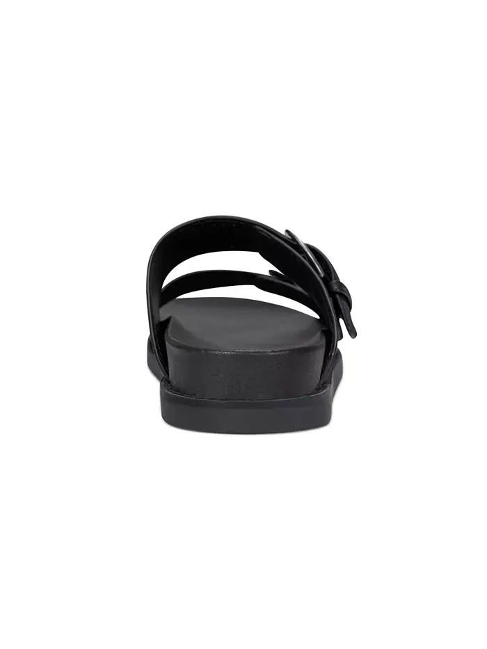 Женские сандалии Francii Double Band Flat Slip-On Earth — изображение 3 из 5, черный