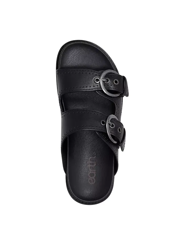 Женские сандалии Francii Double Band Flat Slip-On Earth — изображение 4 из 5, черный