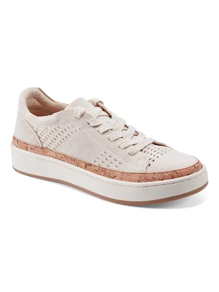 Женские кроссовки Knight на шнуровке с вязаным верхом Earth — изображение 1 из 5, белый