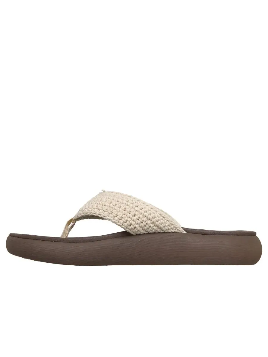 Женские сандалии-шлепанцы свободного кроя Asana Luxe - Valley Chic 2 от Finish Line Skechers — изображение 3 из 6, прозрачный