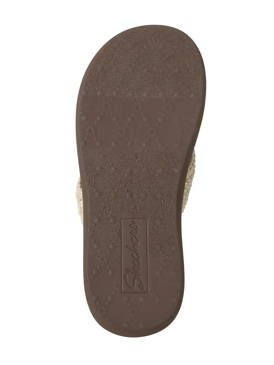 Женские сандалии-шлепанцы свободного кроя Asana Luxe - Valley Chic 2 от Finish Line Skechers — изображение 6 из 6, прозрачный