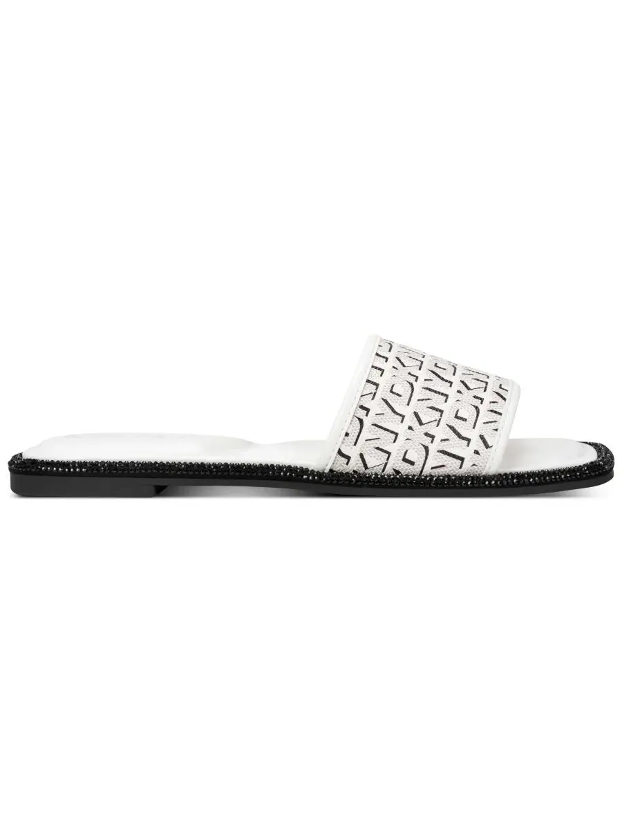 Женские сандалии-шлепанцы Badin Slide Flat DKNY — изображение 2 из 5, черный