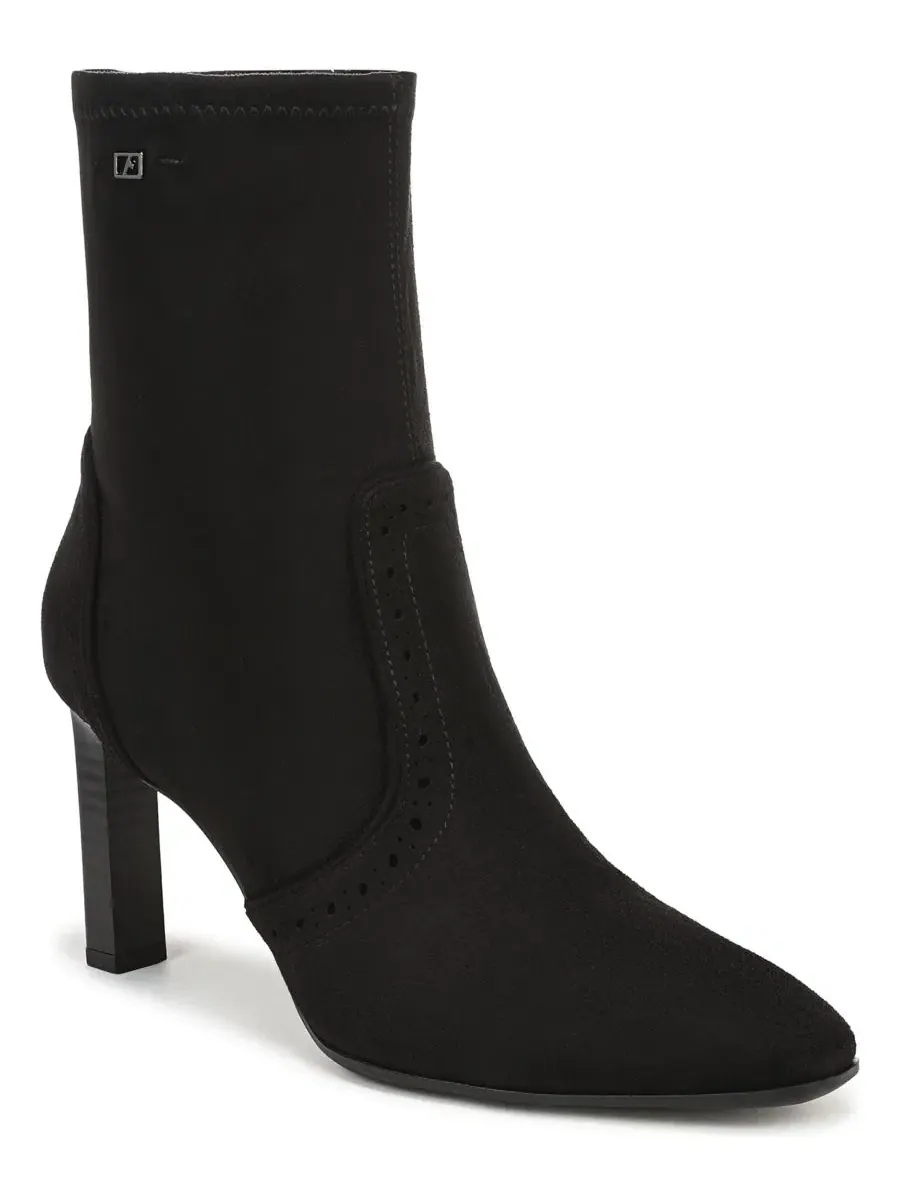 Ботильоны на каблуке с квадратным мысом Delani Square Toe Zip Short Boots Franco Sarto