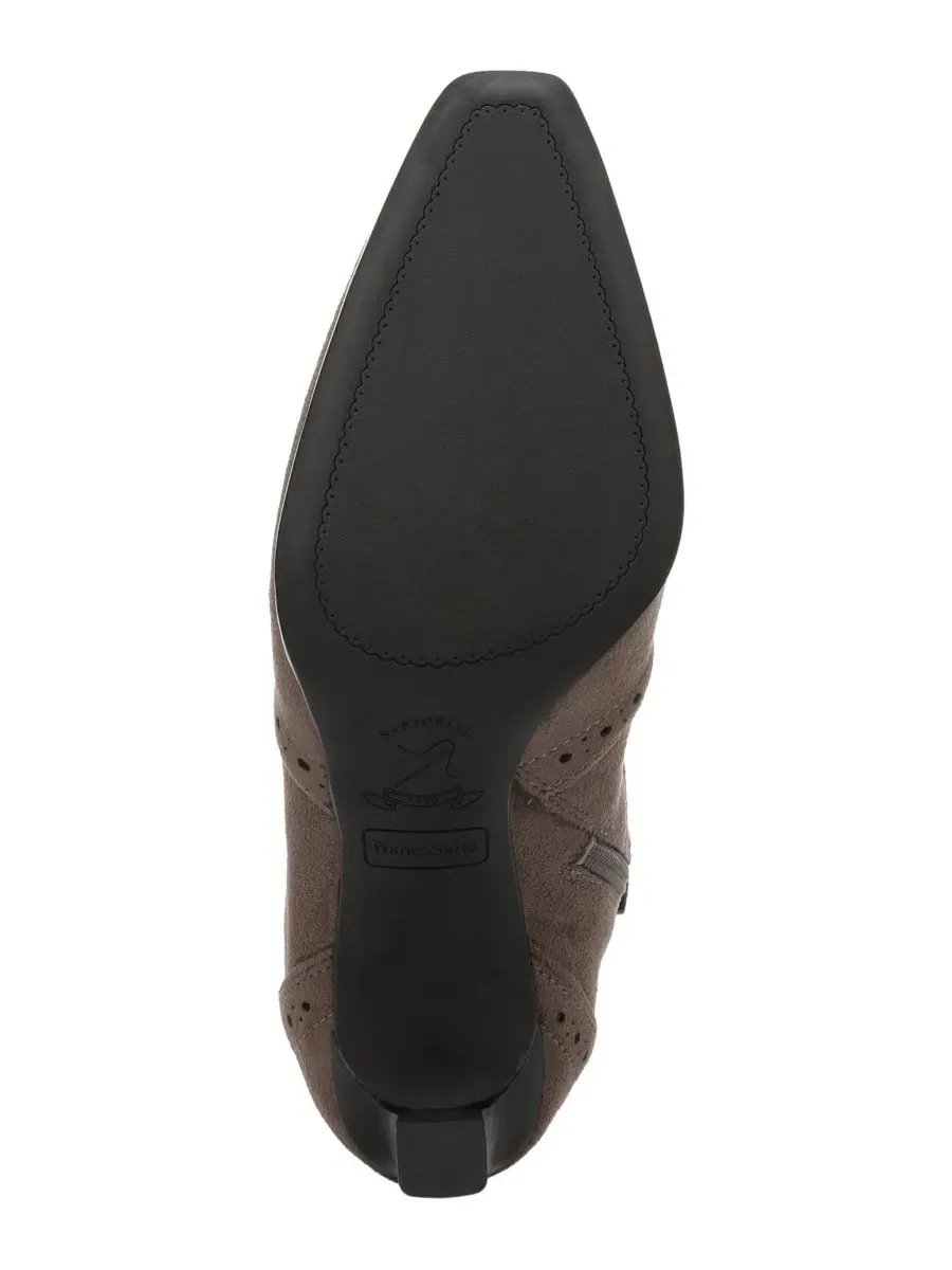 Ботинки женские с квадратным мысом Delani Square Toe Zip Short Boots Franco Sarto — изображение 5 из 5, темно-серый серый