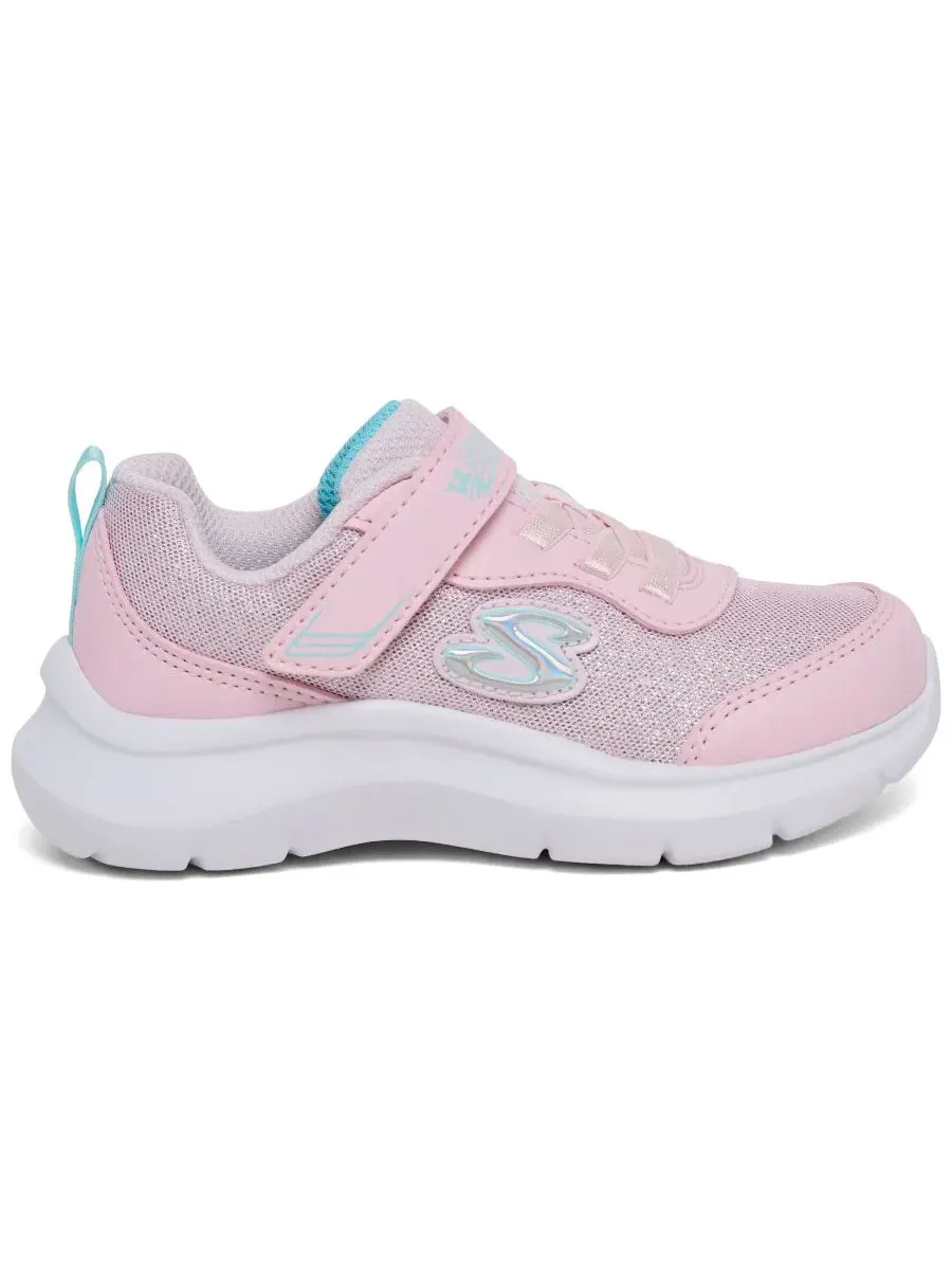 Кроссовки детские с ремешком Sparkling Sister Skechers — изображение 3 из 6, розовый
