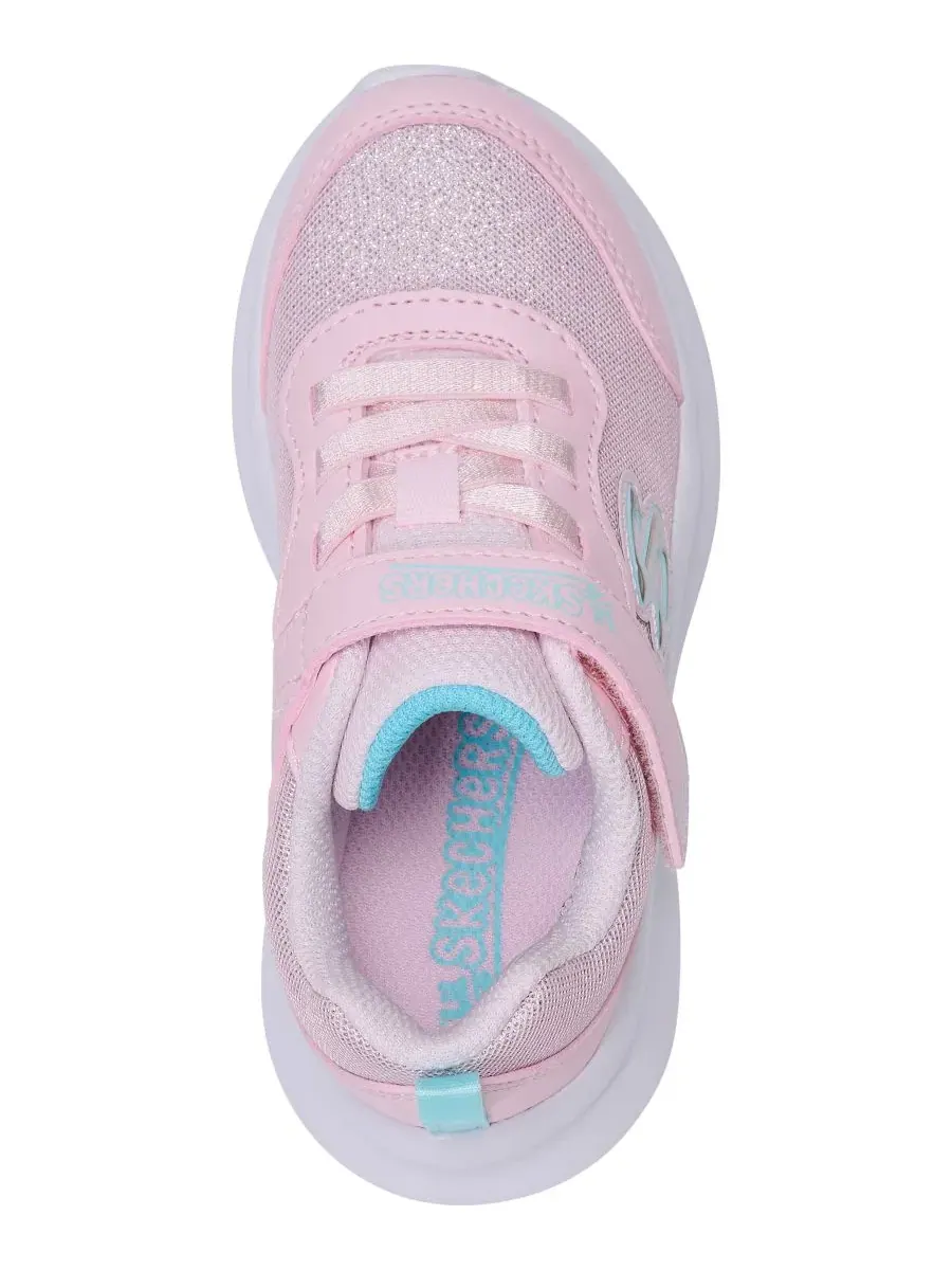 Кроссовки детские с ремешком Sparkling Sister Skechers — изображение 5 из 6, розовый