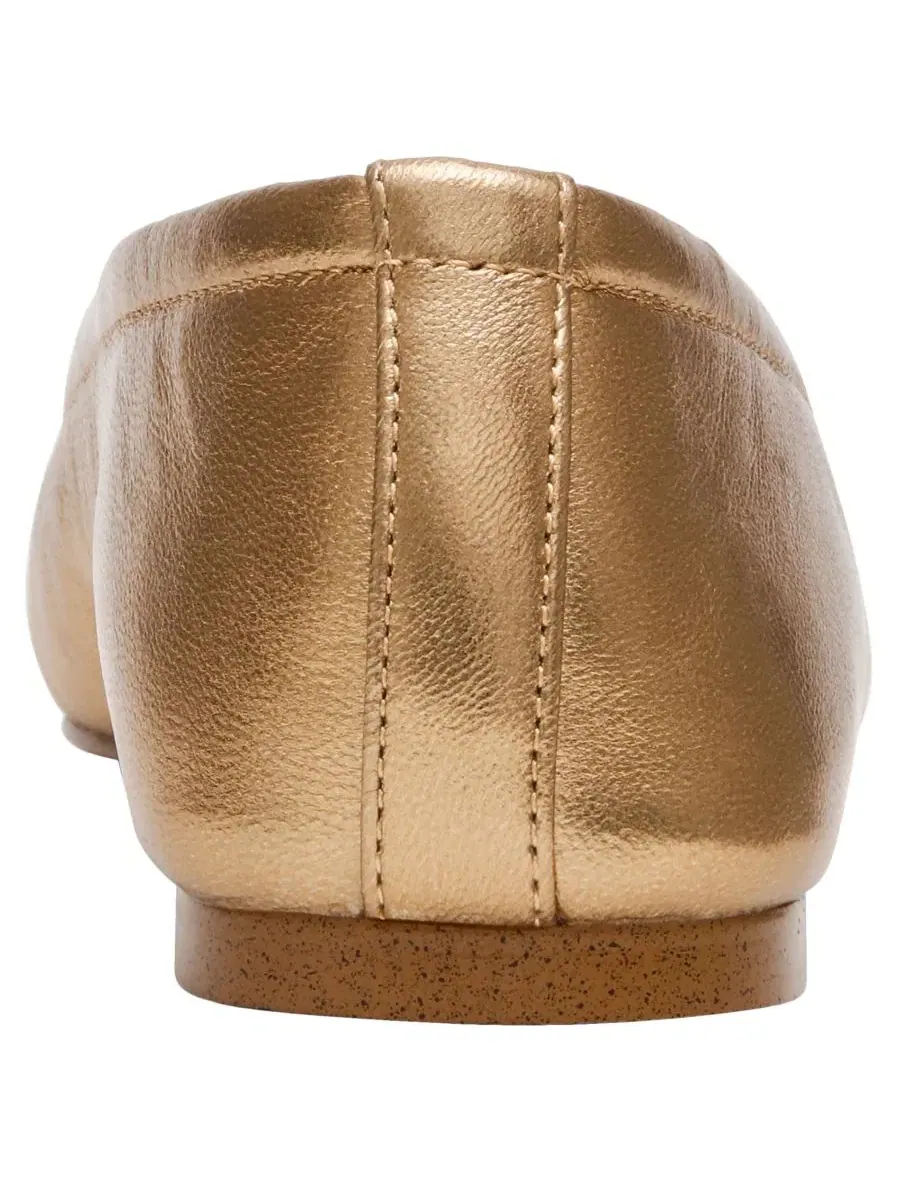 Балетки с квадратным носком Eleve Square Toe Steve Madden — изображение 3 из 7, золотистый
