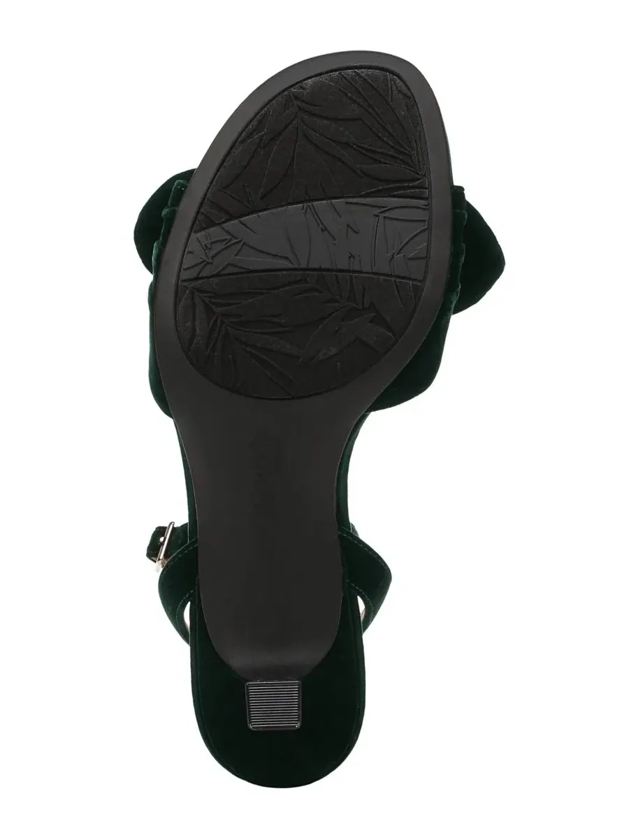 Женские босоножки на каблуке с открытым носком Nola LifeStride, Evergreen Velvet — изображение 5 из 5