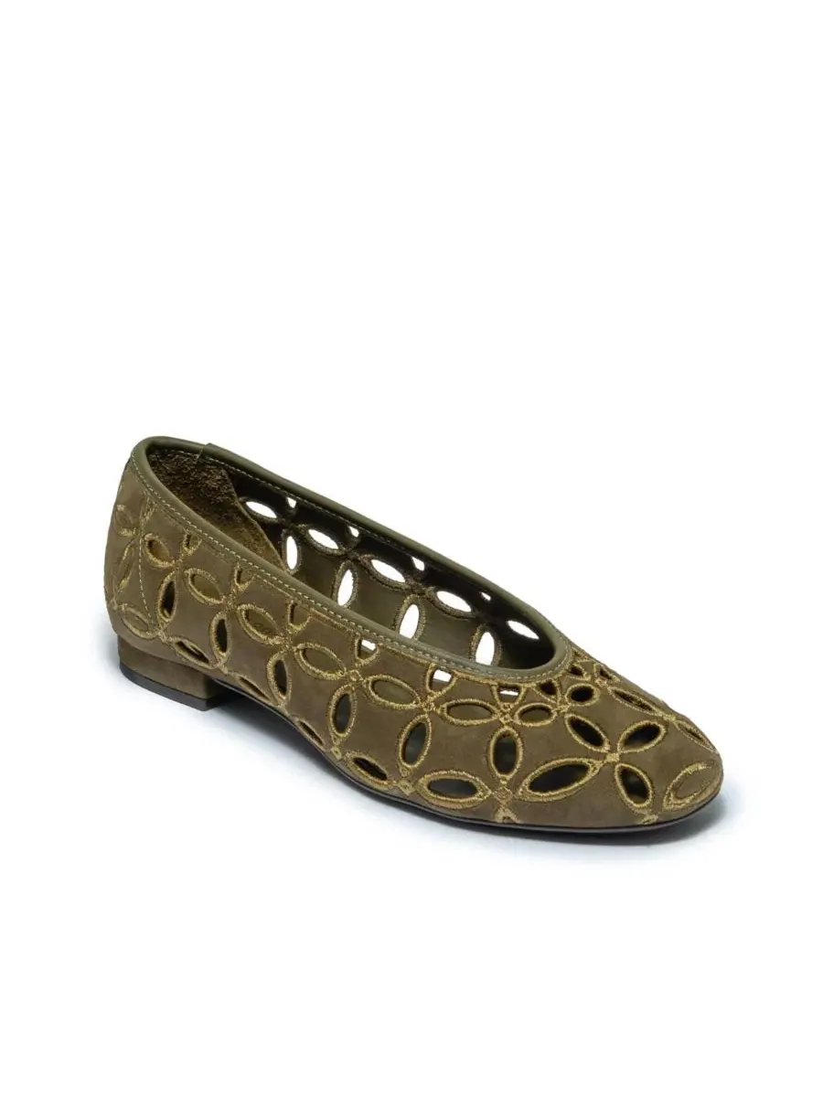 Женские балетки Brie Bernardo Footwear — зеленый