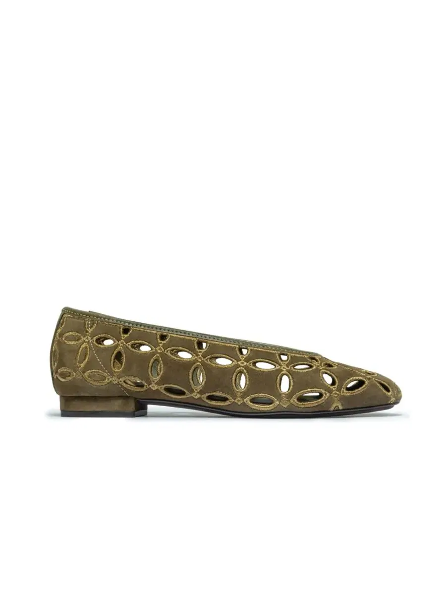 Женские балетки Brie Bernardo Footwear — изображение 2 из 5, темный оливковый