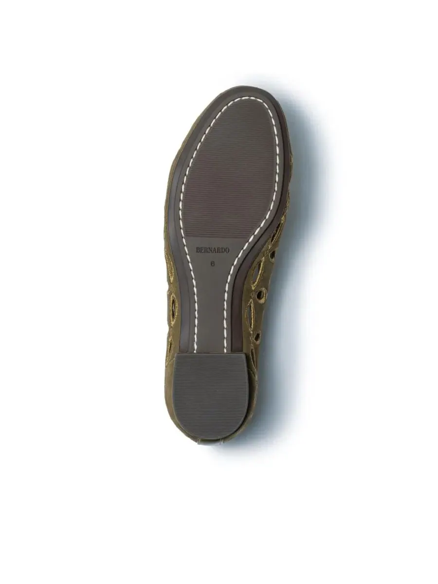 Женские балетки Brie Bernardo Footwear — изображение 4 из 5, темный оливковый