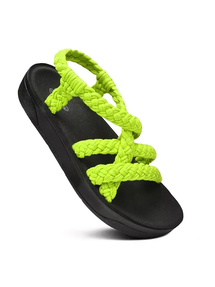 Женские сандалии Maris Arch Support с перемычкой и поддержкой свода стопы Aerothotic — зеленый