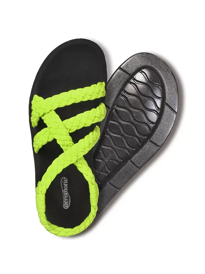 Женские сандалии Maris Arch Support с перемычкой и поддержкой свода стопы Aerothotic — изображение 3 из 6, зеленый