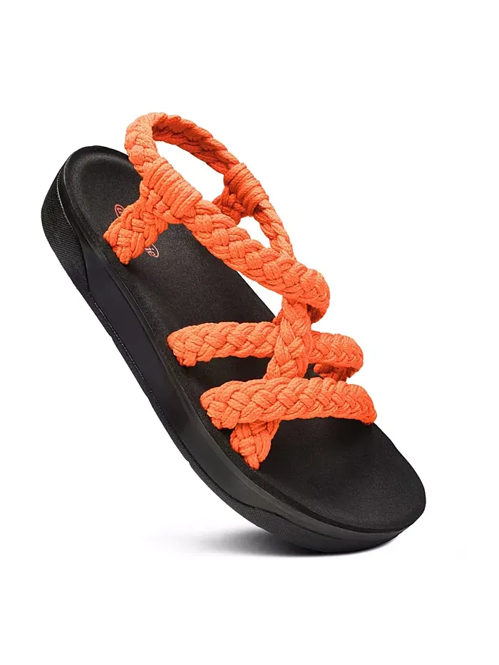 Женские сандалии Maris Arch Support с перемычкой и поддержкой свода стопы Aerothotic — изображение 1 из 6, оранжевый