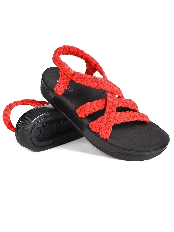 Женские сандалии Maris Arch Support с перемычкой и поддержкой свода стопы Aerothotic — изображение 2 из 6, красный