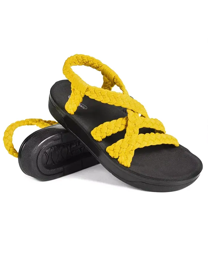 Женские сандалии Maris Arch Support с перемычкой и поддержкой свода стопы Aerothotic — изображение 2 из 6, желтый