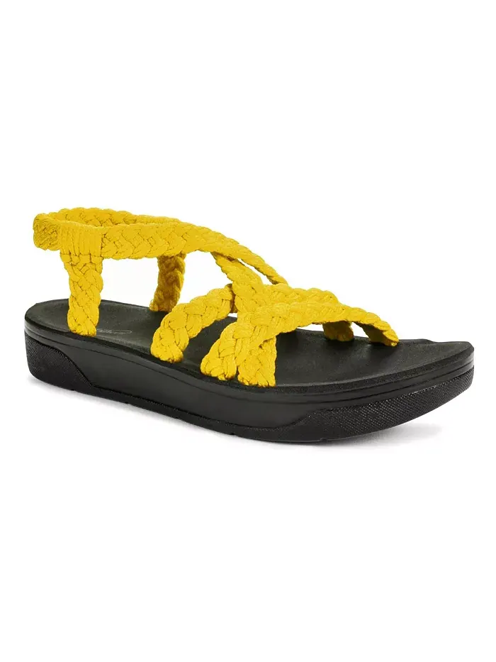 Женские сандалии Maris Arch Support с перемычкой и поддержкой свода стопы Aerothotic — изображение 4 из 6, желтый