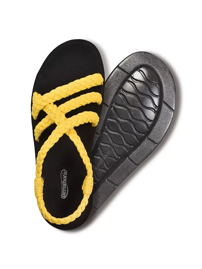 Женские сандалии Maris Arch Support с перемычкой и поддержкой свода стопы Aerothotic — изображение 5 из 6, желтый