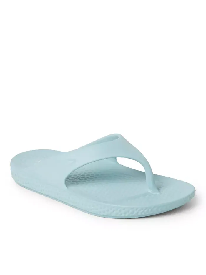 ЭкоКози от Women's Устойчивые Комфортные Сандалии-танга Dearfoams — синий