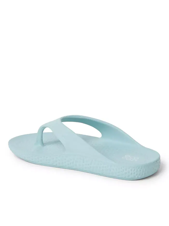 ЭкоКози от Women's Устойчивые Комфортные Сандалии-танга Dearfoams — изображение 4 из 5, прозрачный синий