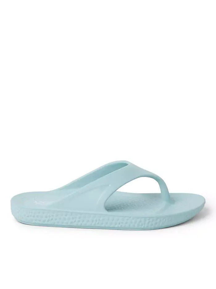 ЭкоКози от Women's Устойчивые Комфортные Сандалии-танга Dearfoams — изображение 5 из 5, прозрачный синий