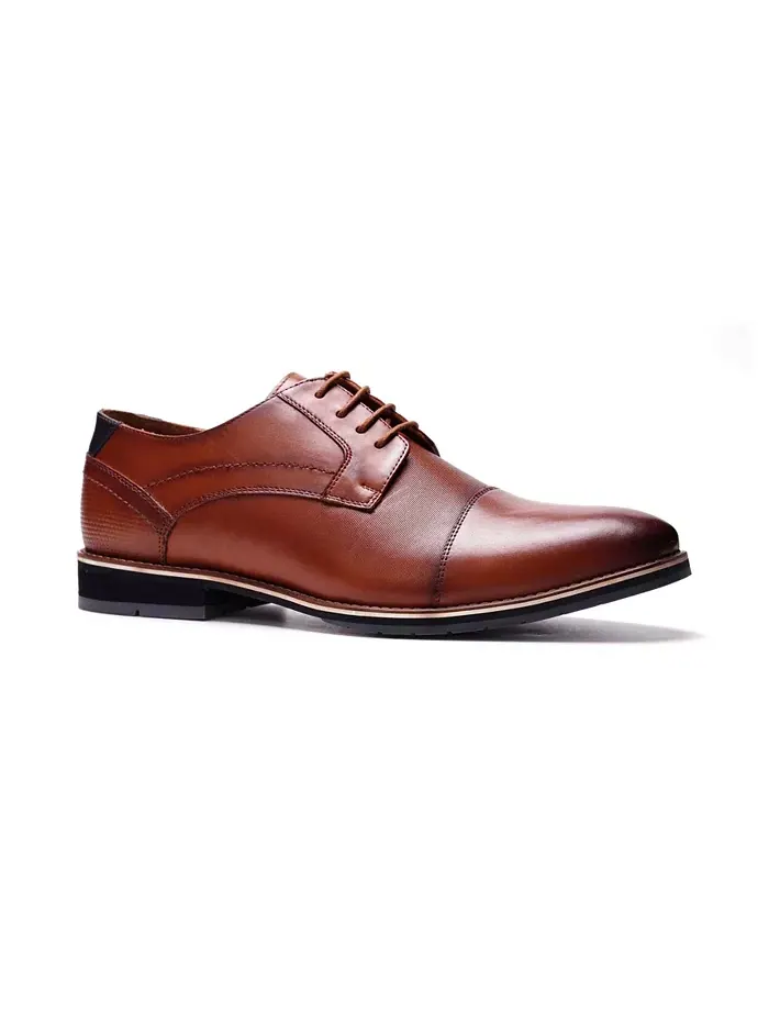 Мужские туфли Derby New York на шнурках A. Veer — изображение 1 из 6, бежевый