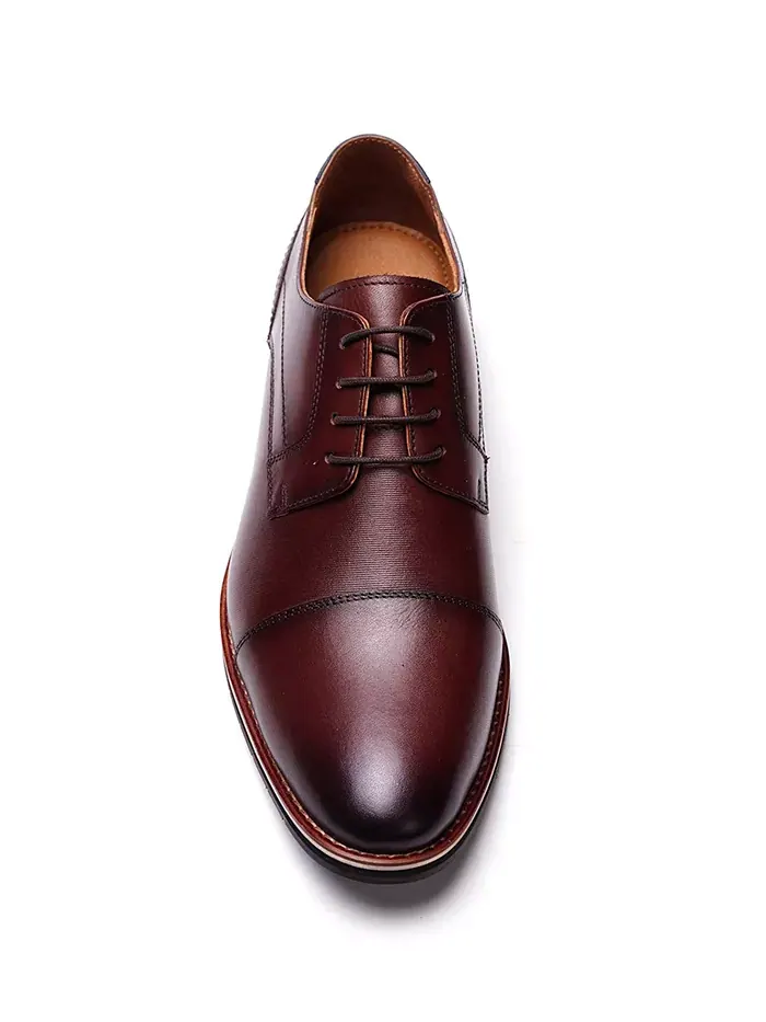 Мужские туфли Derby New York на шнурках A. Veer — изображение 4 из 6, коричневый