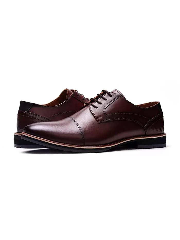 Мужские туфли Derby New York на шнурках A. Veer — изображение 6 из 6, коричневый