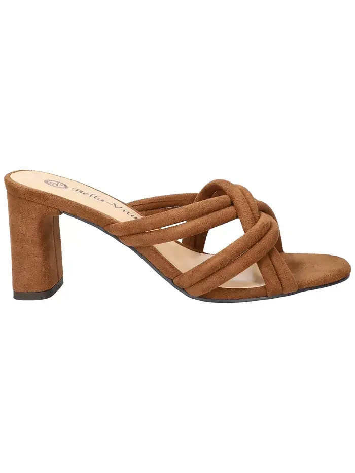 Женские босоножки на каблуке Carmen Dress Bella Vita — изображение 2 из 8, коньячный