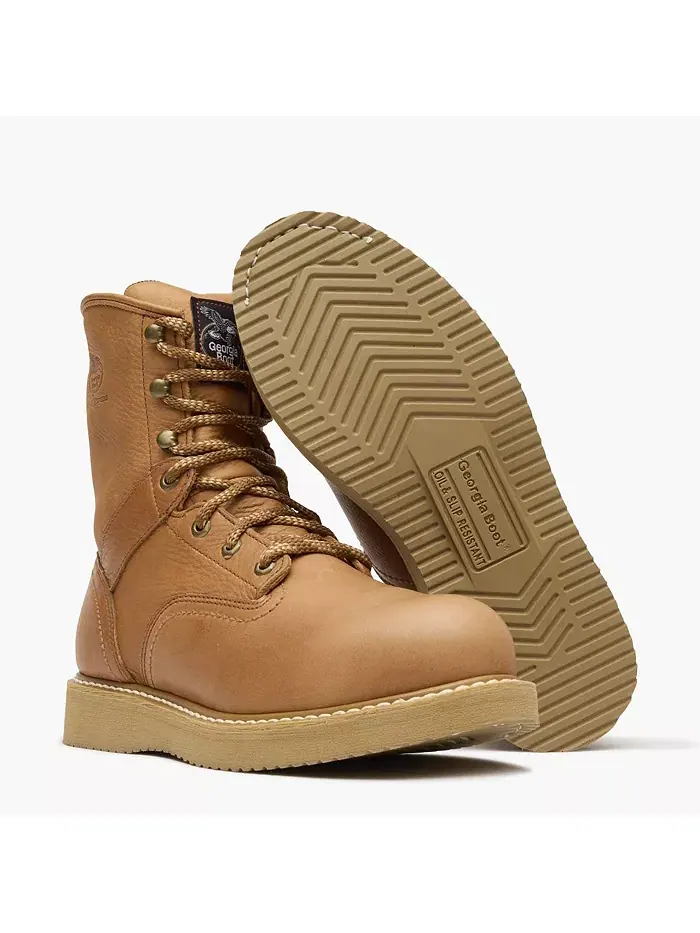 Мужские рабочие ботинки со стальным носком Wedge Georgia Boot — изображение 2 из 7, коричневый