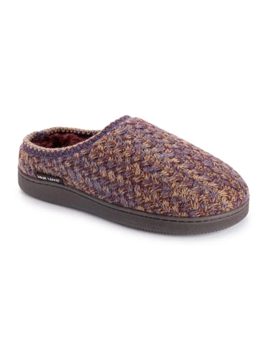 Женские сабо-мокасины Brook с отделкой из искусственного меха MUK LUKS — изображение 1 из 9, фиолетовый