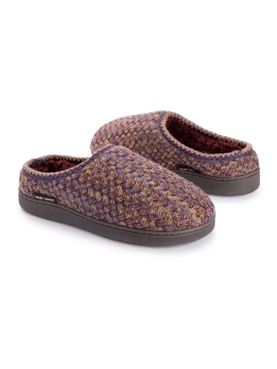 Женские сабо-мокасины Brook с отделкой из искусственного меха MUK LUKS — изображение 9 из 9, фиолетовый