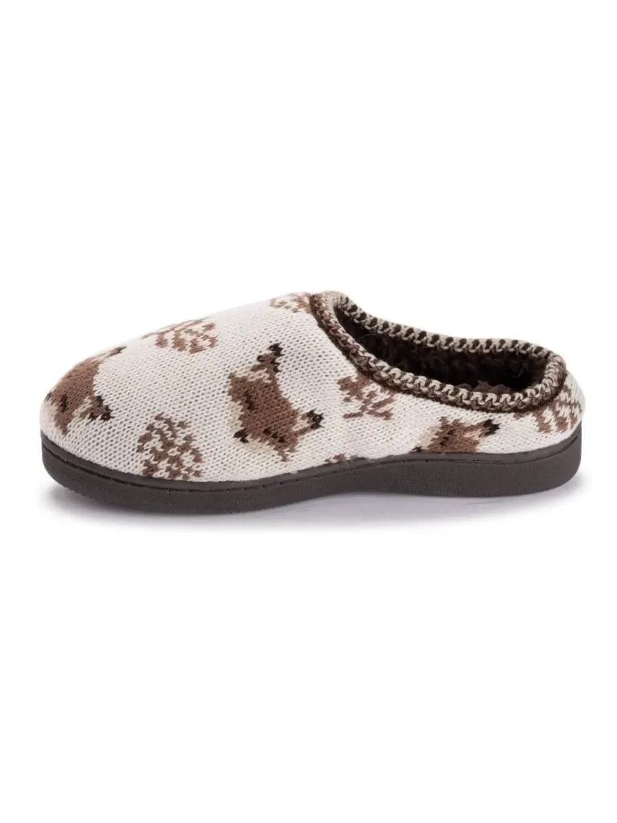 Женские тапочки-клоги Brook с начесом MUK LUKS — изображение 6 из 9, белый