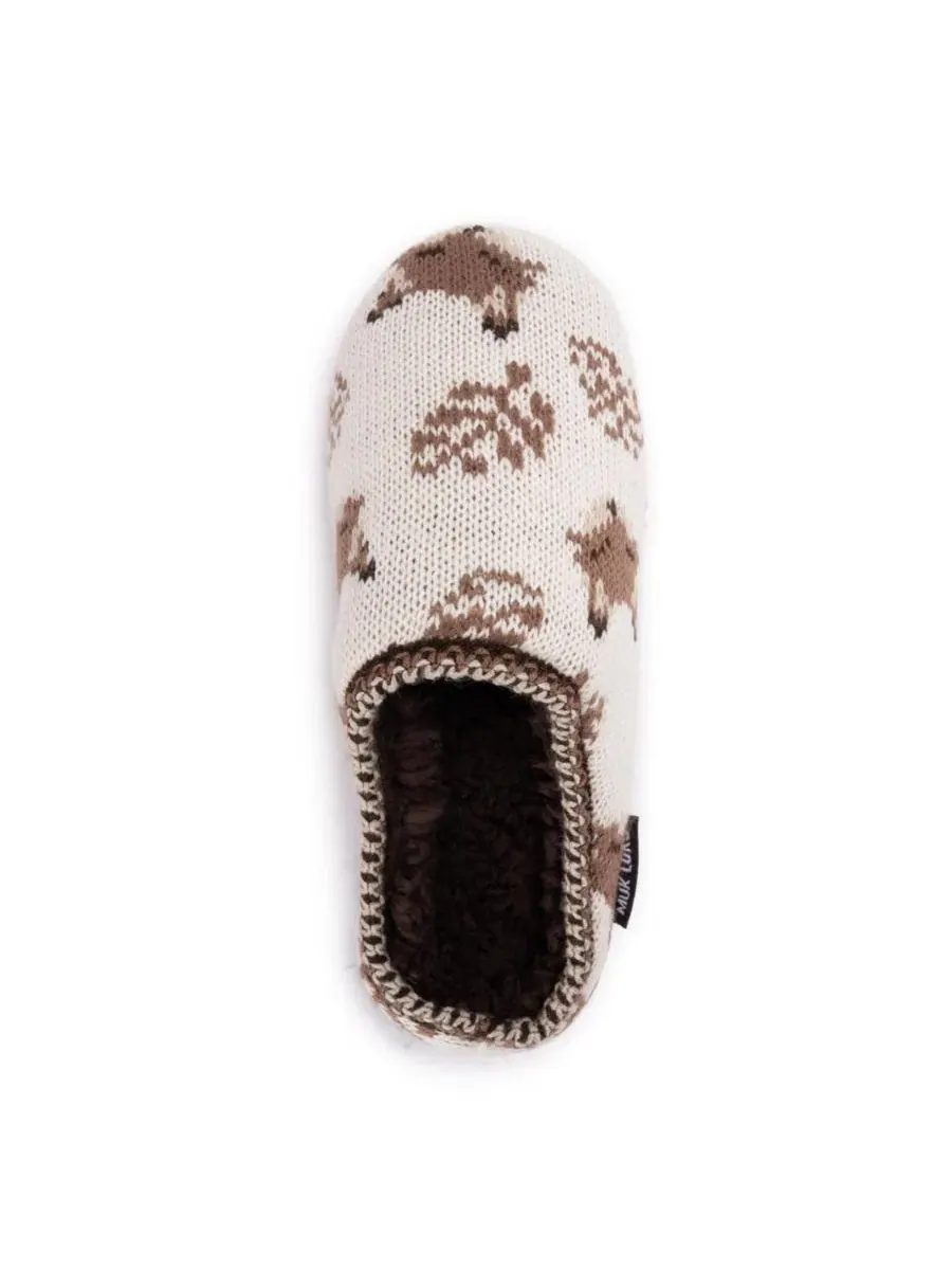 Женские тапочки-клоги Brook с начесом MUK LUKS — изображение 8 из 9, белый