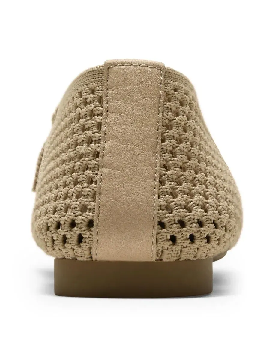 Женские лоферы Silvie Square-Toe Icon с квадратным носком VIVAIA — изображение 3 из 5, бежевый