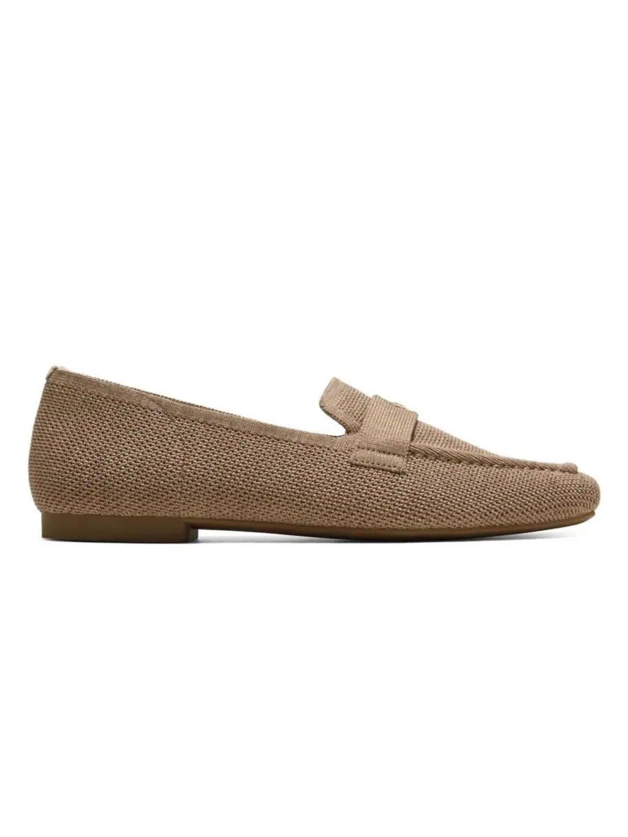 Женские лоферы Silvie Square-Toe Icon VIVAIA, Borwn Taupe Boned — изображение 2 из 5