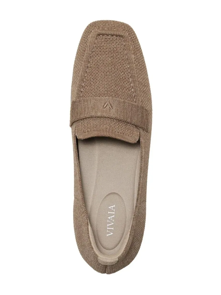 Женские лоферы Silvie Square-Toe Icon VIVAIA, Borwn Taupe Boned — изображение 4 из 5