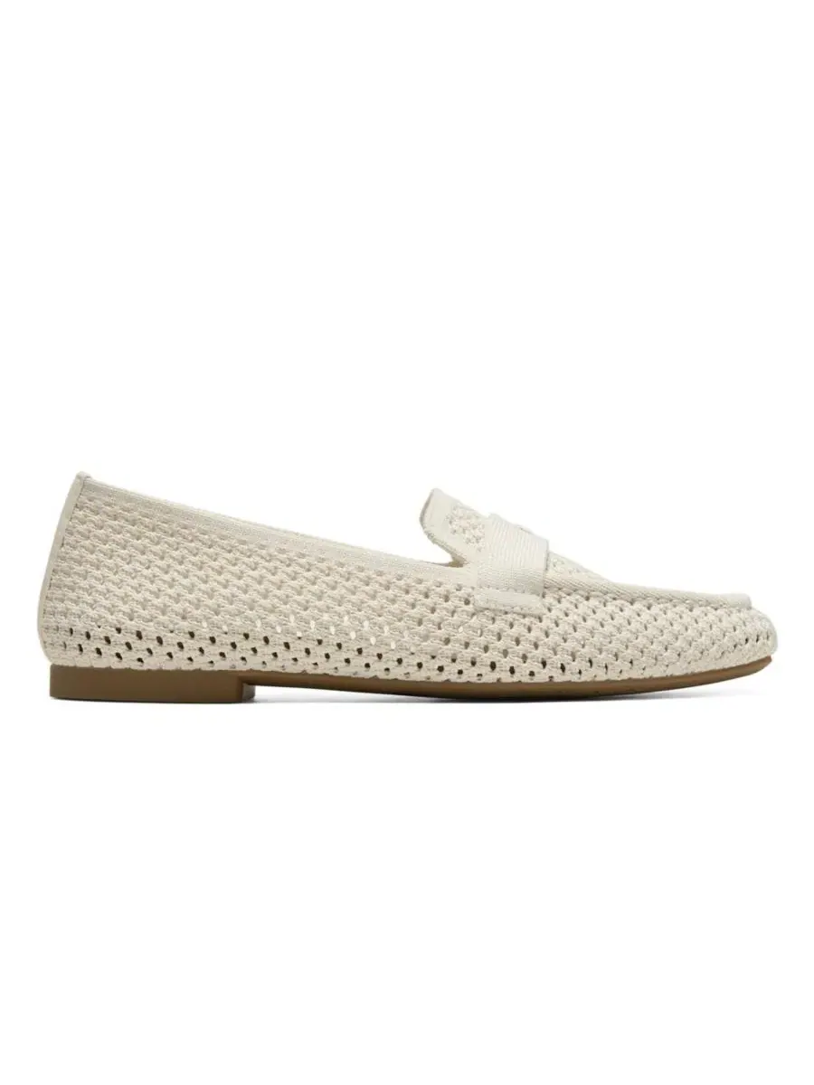 Лоферы женские с квадратным носком Silvie Square-Toe Icon VIVAIA, Pale Apricot Mesh — изображение 2 из 5