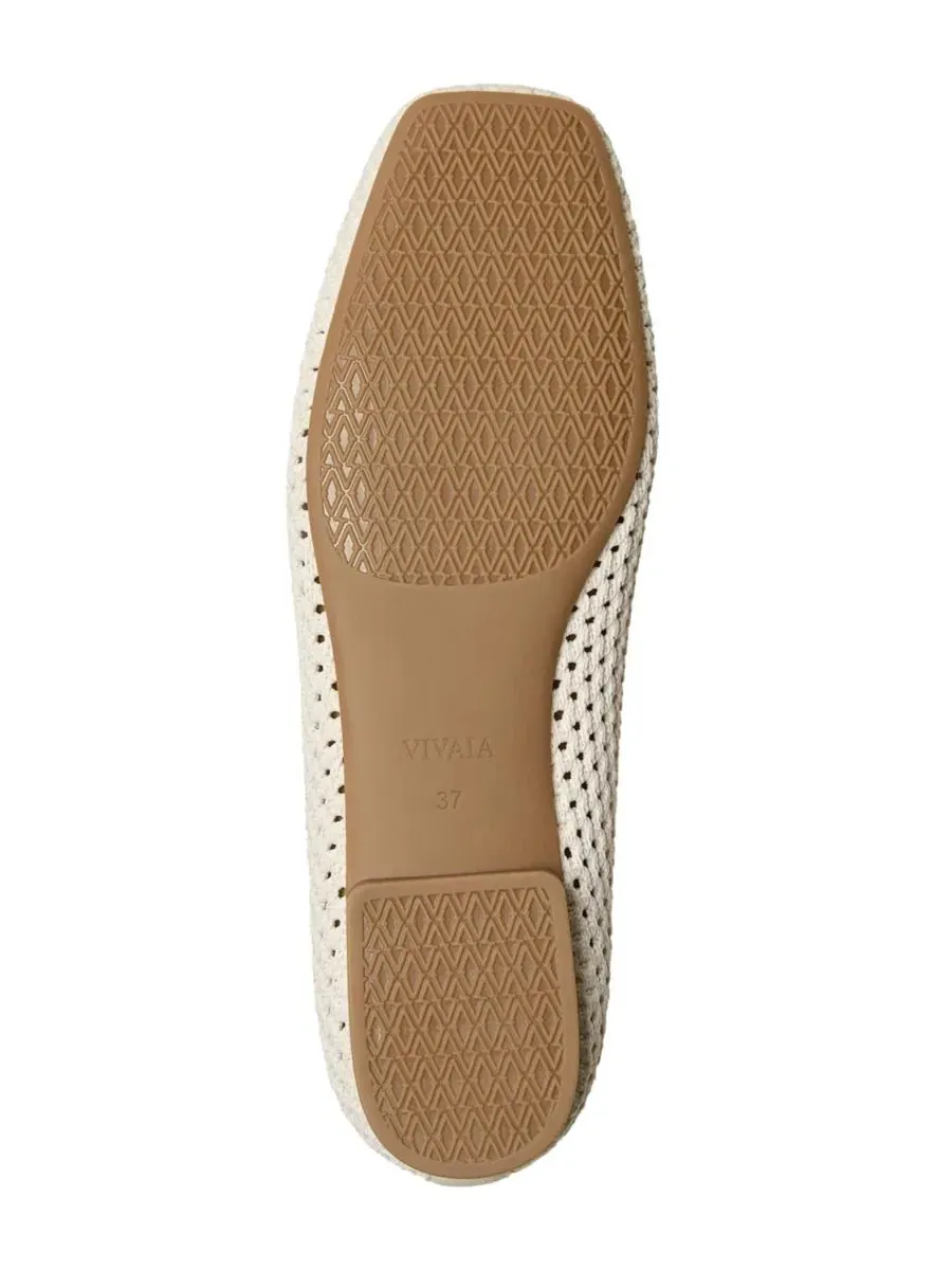Лоферы женские с квадратным носком Silvie Square-Toe Icon VIVAIA, Pale Apricot Mesh — изображение 5 из 5