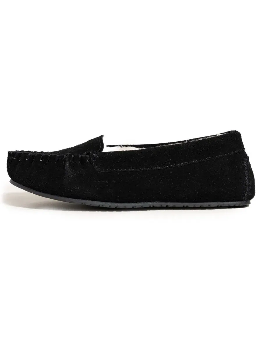Женские тапочки с замшевым верхом Cosi Venetian Suede Minnetonka — изображение 2 из 5, черный