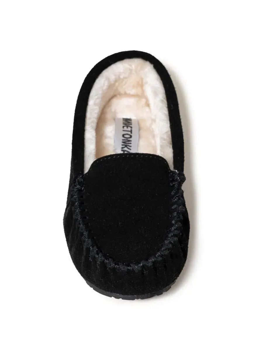 Женские тапочки с замшевым верхом Cosi Venetian Suede Minnetonka — изображение 3 из 5, черный