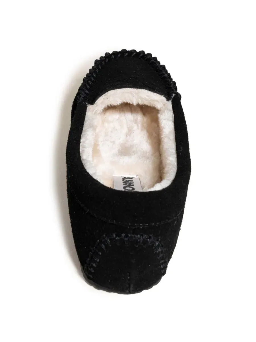Женские тапочки с замшевым верхом Cosi Venetian Suede Minnetonka — изображение 4 из 5, черный